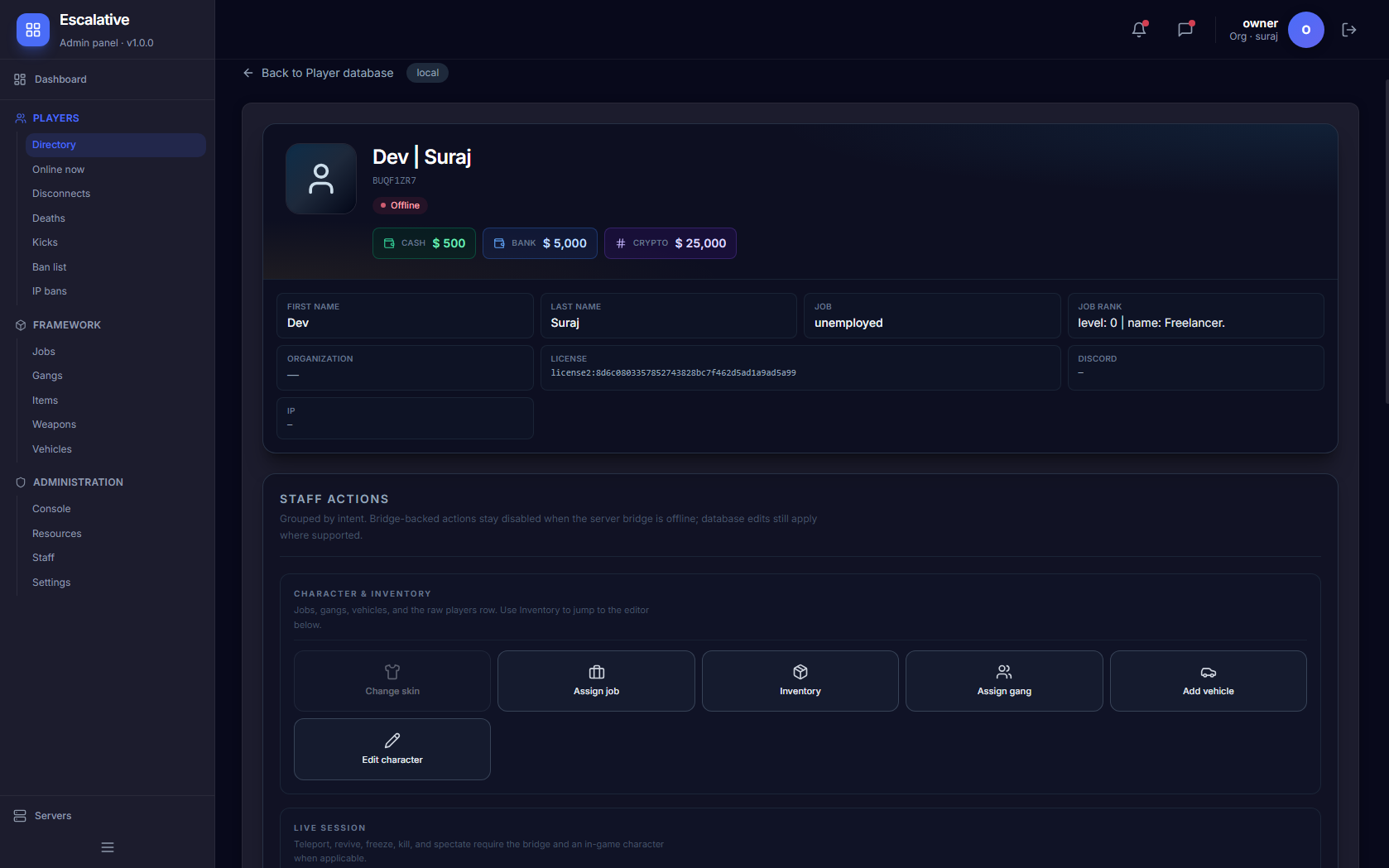 Framework browser